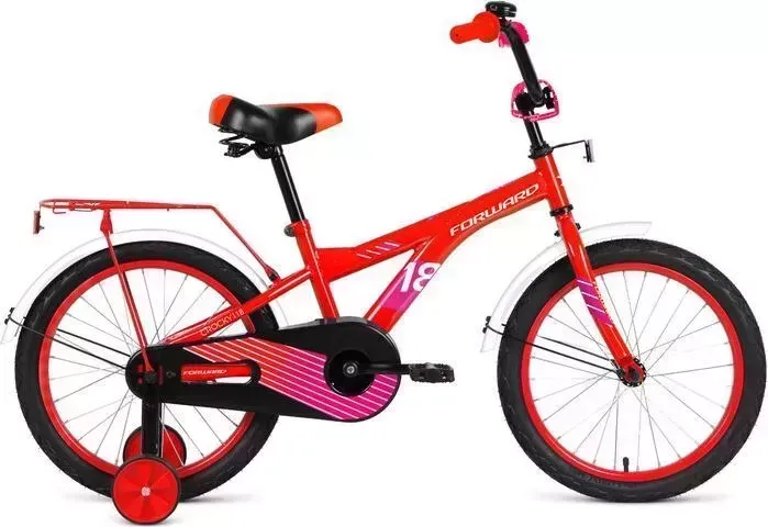 Велосипед FORWARD CROCKY 18 (2021) красный/фиолетовый
