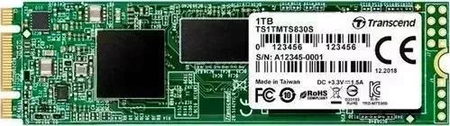 SSD накопитель TRANSCEND 1TB MTS830, M.2 2280, SATA, 3D TLC, with DRAM [R/W - 560/520 MB/s]