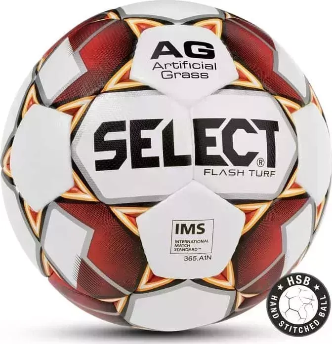 Мяч футбольный Select Flash Turf IMS бел/крас/оранж, 5