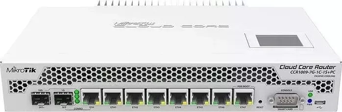 Маршрутизатор MIKROTIK MikroTik 1000M 7PORT CCR1009-7G-1C-1S+PC