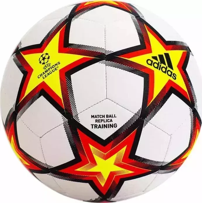 Мяч футбольный ADIDAS UCL Training PS арт. GU0206, р.5, 12 пан, ТПУ, маш.сш, бело-красно-желтый