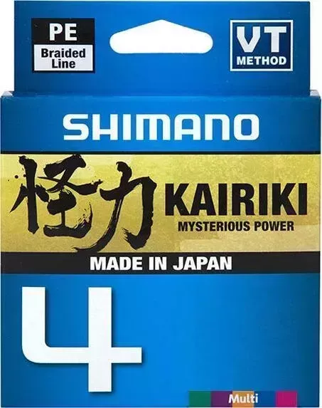 Леска плетеная Shimano Kairiki 4 PE 150 м разноцвет. 0.20 мм 13.8 кг