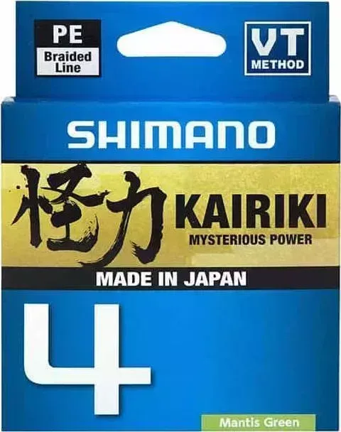 Леска плетеная Shimano Kairiki 4 PE 150 м зеленая 0.315 мм 29.9 кг