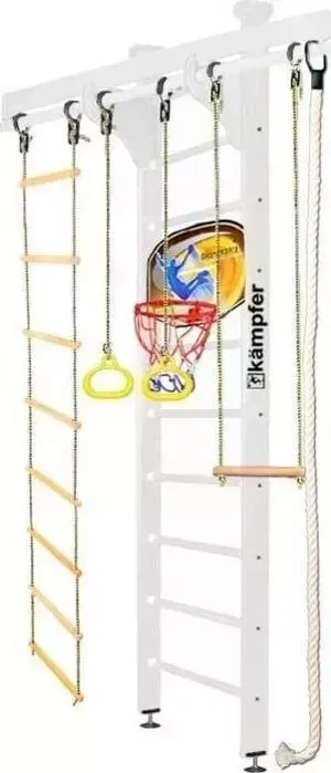 Детский спортивный комплекс Kampfer Wooden Ladder Ceiling Basketball Shield №6 Жемчужный Стандарт