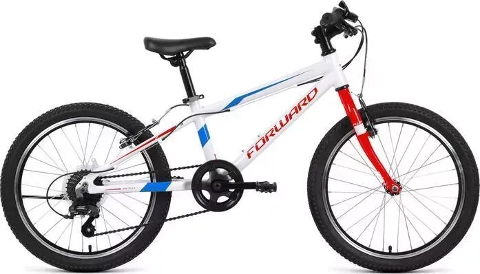 Велосипед FORWARD RISE 20 2.0 (2022) 10.5 белый/красный