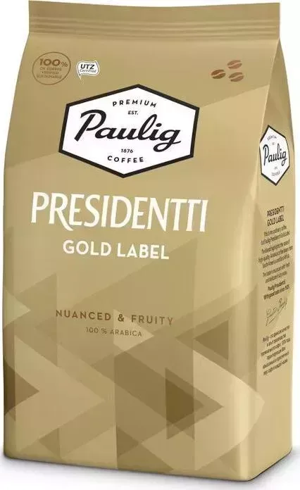Кофе зерновой Paulig Presidentti Gold Label 1000г. (17624)
