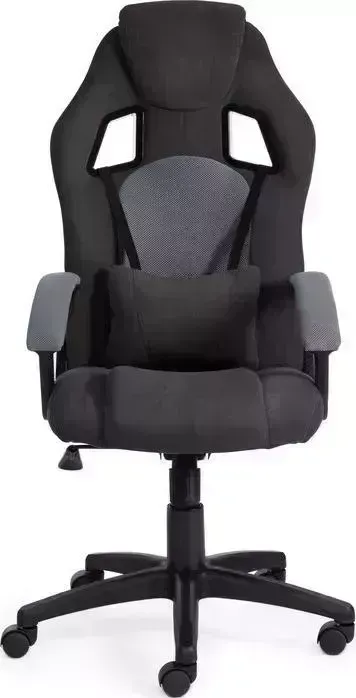 Кресло офисное TetChair Driver флок/ткань черный/серый 35/TW-12