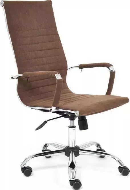 Кресло офисное TetChair Urban флок коричневый 6