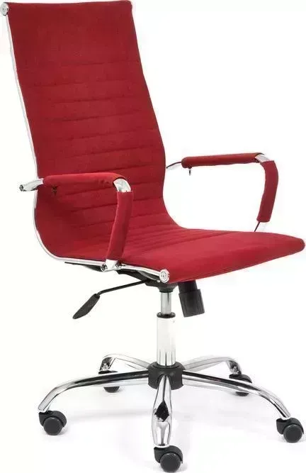 Кресло офисное TetChair Urban флок бордовый 10