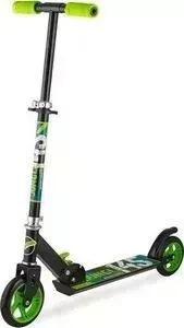 Самокат NOVATRACK Jungle сталь max 50кг колеса 145*125мм PU черно-зеленый Двухколесный самокат PU