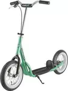 Самокат NOVATRACK STAMP N4, max 100кг, бирюзовый (12STAMPN4.BL5) Двухколесный самокат