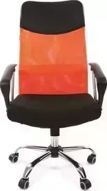 Кресло офисное CHAIRMAN 610 черный/оранжевый