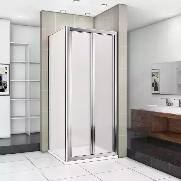 Душевой уголок Good Door Infinity SD+SP 90х80 с поддоном, матовый Grape, хром