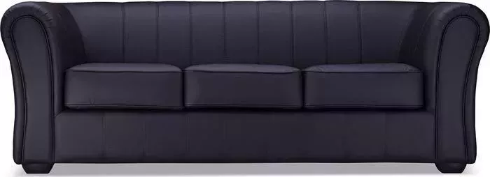Диван-кровать Ramart Design Бруклин премиум ДК3 экокожа блек