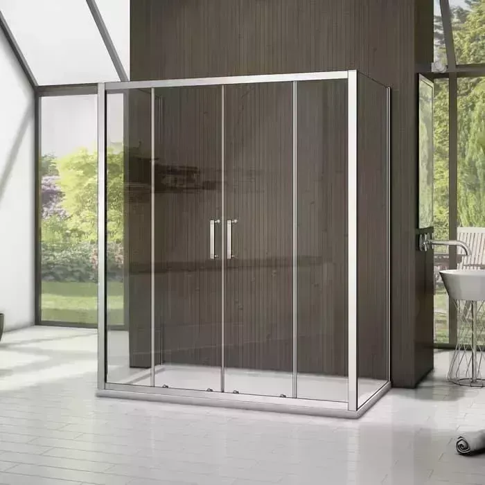 Душевой уголок Good Door Latte WTW-TD+SP+SP 160х80 с поддоном, прозрачный, хром матовый