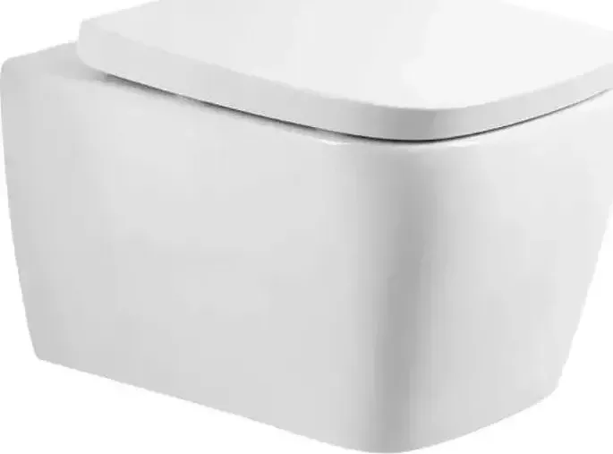 Унитаз подвесной BELBANGO Veneto безободковый, с сиденьем микролифт (BB132CHR, BB128SC)