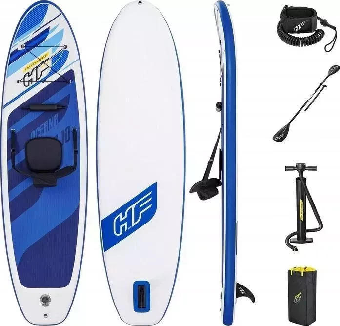 SUP-доска BESTWAY 65350 BW Oceana 305x84x12 см, со съем.сиден., насос, весло, лиш, ремнабор, сумка, до 120кг