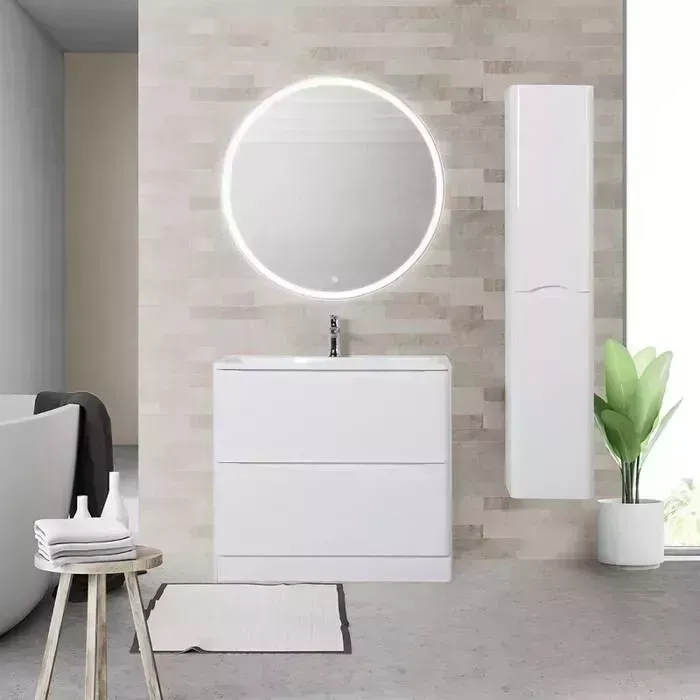 Мебель для ванной BELBANGO Acqua 100 bianco lucido напольная