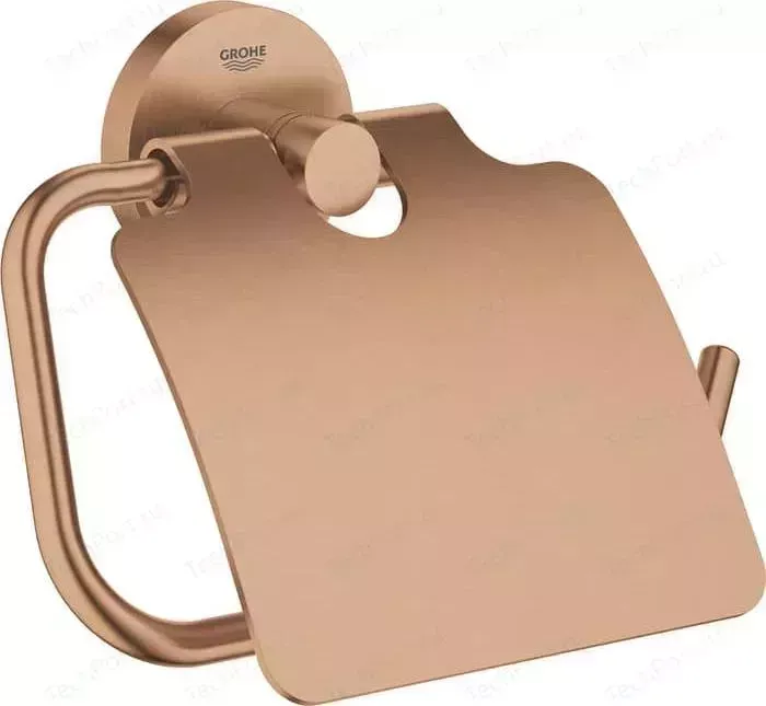 Держатель туалетной бумаги Grohe Essentials с крышкой, медь (40367DL1)