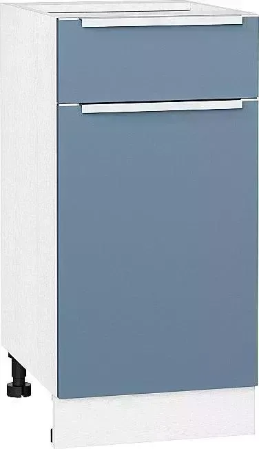Шкаф нижний VIVAT с 1-ой дверцей и ящиком Фьюжн Silky Blue