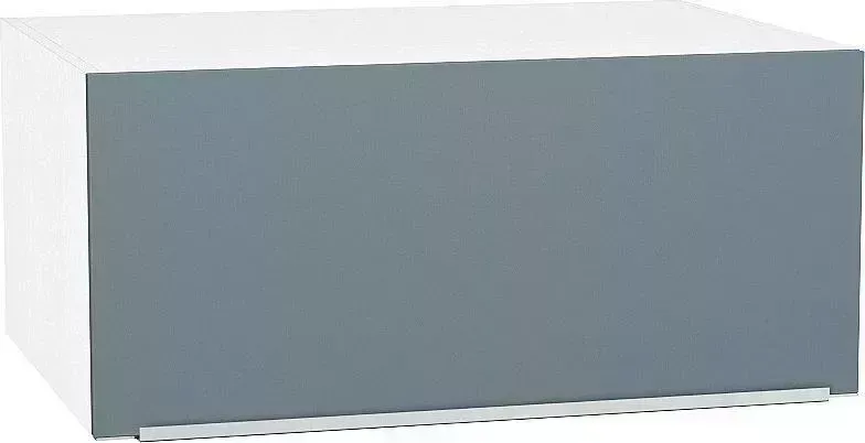 Шкаф верхний VIVAT горизонтальный глубокий Фьюжн Silky Blue