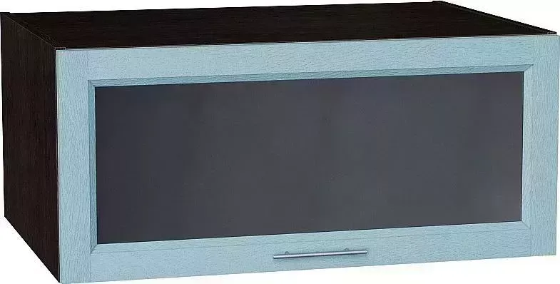 Шкаф верхний VIVAT горизонтальный остекленный глубокий Сканди Sky Wood