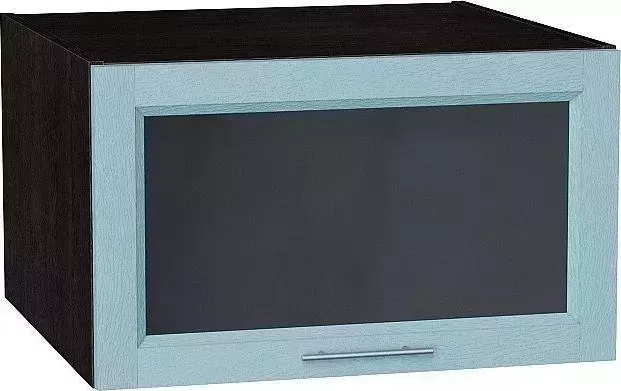 Шкаф верхний VIVAT горизонтальный остекленный глубокий Сканди Sky Wood