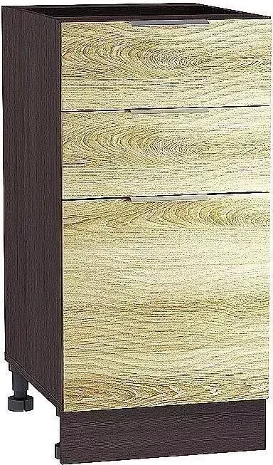 Шкаф нижний VIVAT с 3-мя ящиками Терра W Ель Карпатская