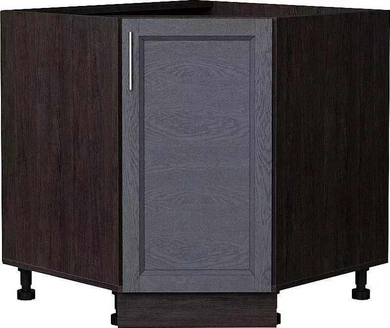 Шкаф угловой нижний VIVAT (трапеция) Сканди Graphite Softwood