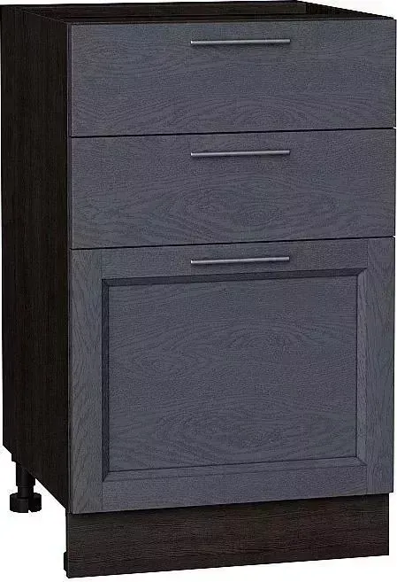 Шкаф нижний VIVAT с 3-мя ящиками Сканди Graphite Softwood