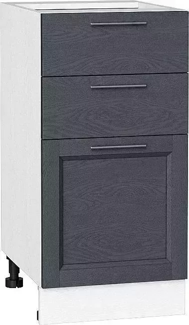 Шкаф нижний VIVAT с 3-мя ящиками Сканди Graphite Softwood