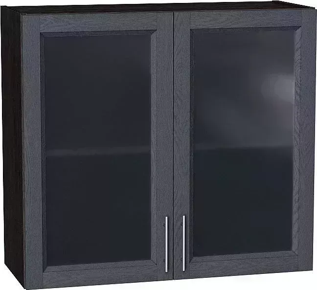 Шкаф верхний VIVAT с 2-мя остекленными дверцами Сканди Graphite Softwood