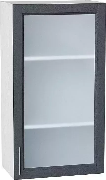 Шкаф верхний VIVAT с 1-ой остекленной дверцей Сканди Graphite Softwood
