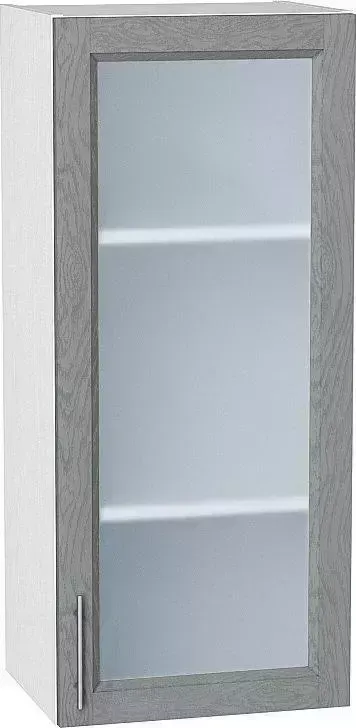 Шкаф верхний VIVAT с 1-ой остекленной дверцей Сканди Grey Softwood