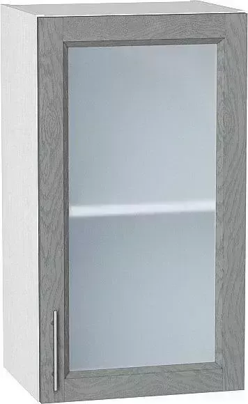 Шкаф верхний VIVAT с 1-ой остекленной дверцей Сканди Grey Softwood
