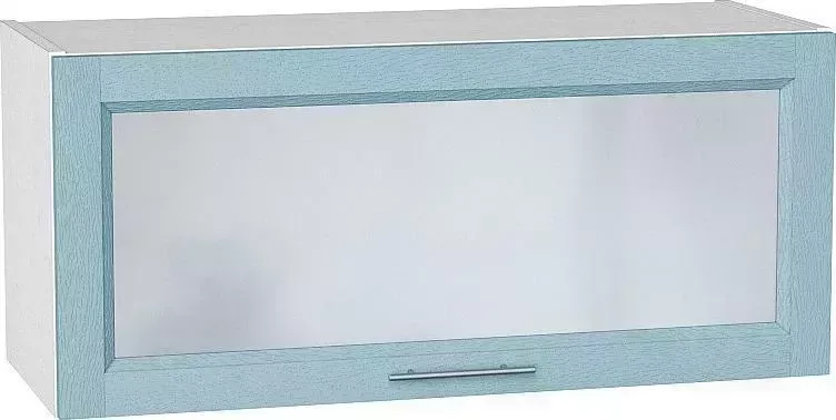 Шкаф верхний VIVAT горизонтальный остекленный Сканди Sky Wood