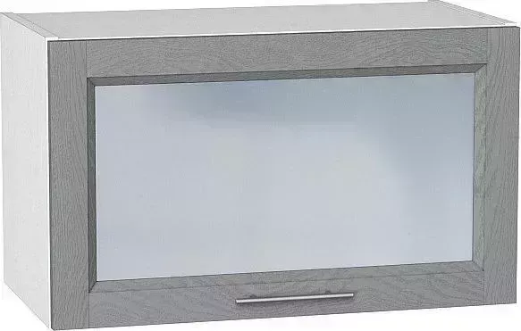 Шкаф верхний VIVAT горизонтальный остекленный Сканди Grey Softwood