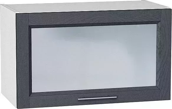 Шкаф верхний VIVAT горизонтальный остекленный Сканди Graphite Softwood