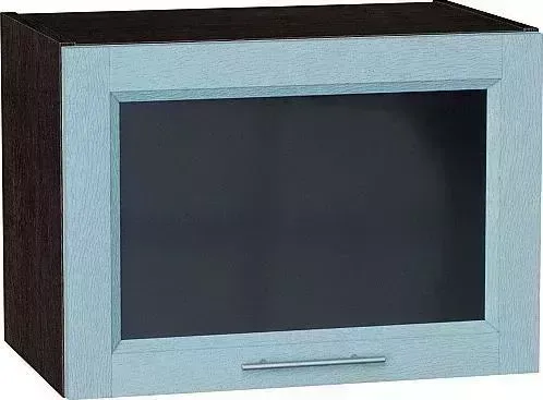 Шкаф верхний VIVAT горизонтальный остекленный Сканди Sky Wood