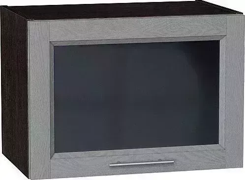 Шкаф верхний VIVAT горизонтальный остекленный Сканди Grey Softwood