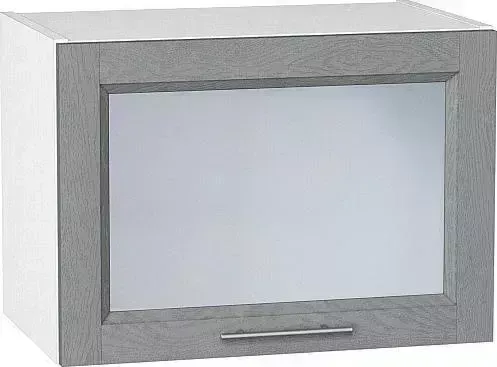 Шкаф верхний VIVAT горизонтальный остекленный Сканди Grey Softwood