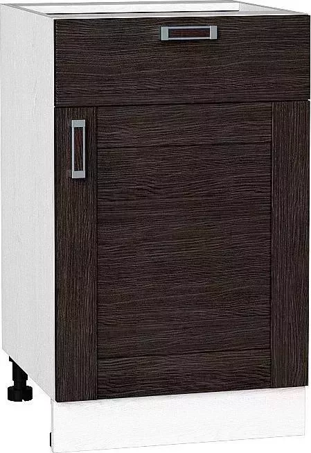 Шкаф нижний VIVAT с 1-ой дверцей и ящиком Лофт Wenge Veralinga