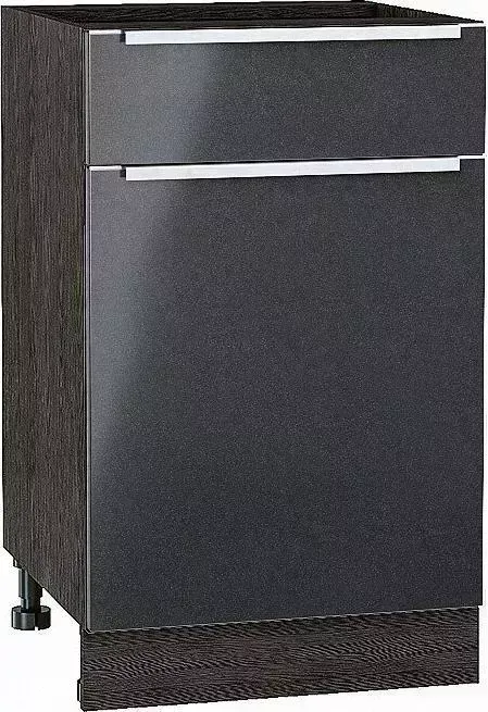 Шкаф нижний VIVAT с 1-ой дверцей и ящиком Фьюжн Anthracite
