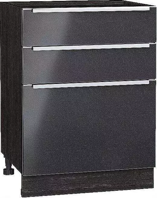 Шкаф нижний VIVAT с 3-мя ящиками Фьюжн Anthracite