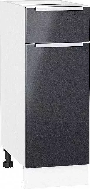 Шкаф нижний VIVAT с 1-ой дверцей и ящиком Фьюжн Anthracite