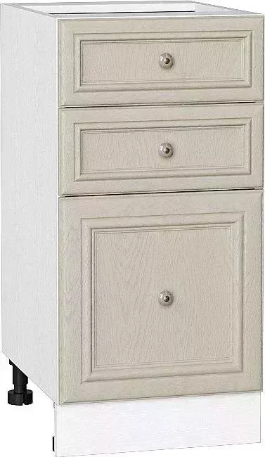 Шкаф нижний VIVAT с 3-мя ящиками Шале Ivory