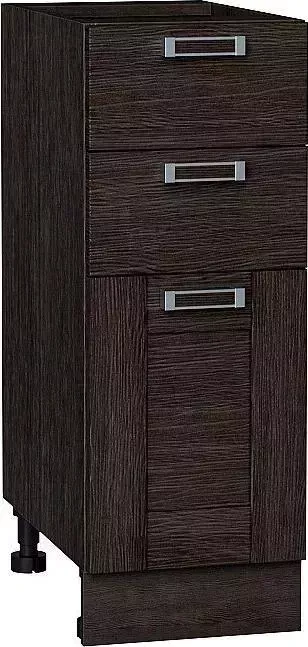 Шкаф нижний VIVAT с 3-мя ящиками Лофт Wenge Veralinga