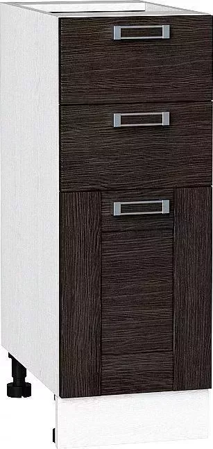 Шкаф нижний VIVAT с 3-мя ящиками Лофт Wenge Veralinga