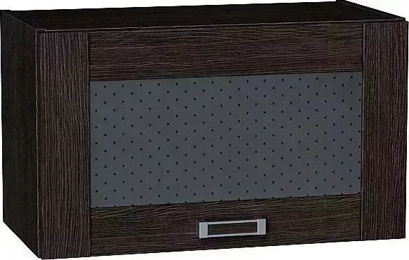 Шкаф верхний VIVAT горизонтальный остекленный Лофт Wenge Veralinga