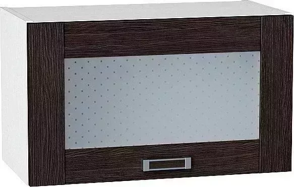 Шкаф верхний VIVAT горизонтальный остекленный Лофт Wenge Veralinga